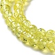 1 Strand Transparent Crackle Glass Round Beads Strands X-CCG-Q001-4mm-04-2