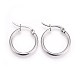 304 Stainless Steel Hoop Earrings EJEW-P173-13P-02-1