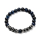 Ensemble de bracelets extensibles en perles d'oeil de tigre naturel (teint) BJEW-JB06653-05-5