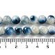 Fili di perline di pietra naturale di ghiacciaio blu ghiaccio G-G078-A01-02-5