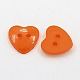 Acrylic Heart Buttons X-BUTT-E071-C-04-2