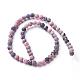 Frosted Natural Rhodonite Round Bead Strands G-E487-12-10mm-3