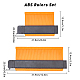 Abs定規セット  ソリッド測定用  ダークオレンジ  13.4x21.8~31.9x2.05cm  2個/セット TOOL-WH0019-97-2