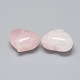 Piedra de palma de corazón de cuarzo rosa natural G-F637-11K-2