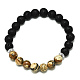 Natürliche Bild Jaspis Perlen Stretch-Armbänder BJEW-R309-02-A11-1