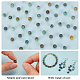 Olycraft givré naturel africain turquoise (jaspe) perles rondes brins G-OC0001-79B-4