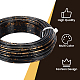 BENECREAT 23 Feet 3 Gauge Aluminum Wire Black Bendable Metal Sculpting Wire for Floral Model Skeleton Art Making and Beading Jewelry Work AW-BC0005-2mm-02-8