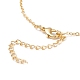 Brass Enamel Pendant Necklaces NJEW-P257-01G-4