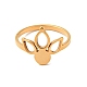 Ионное покрытие (ip) 201 кольцо из нержавеющей стали для женщин RJEW-G266-04G-1
