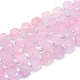 Chapelets de perles en quartz rose naturel G-L552D-13B-1