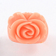 Synthetical Coral Flower Rings RJEW-R127-06-2