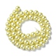 Hebras redondas de perlas de vidrio teñido ecológico HY-A002-8mm-RB012-3