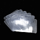 プラスチック製のヘアクリップディスプレイカード  長方形  透明  7x8.5cm CDIS-R034-56-1