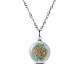 Ожерелья Shegrace 925 из стерлингового серебра с круглыми фарфоровыми подвесками JN375A-1