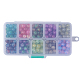 10 Colors Baking Painted Crackle Glass Beads DGLA-JP0001-08-B-3