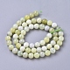 Brins de perles de jade de Sinkiang naturel G-L538-036-6mm-3