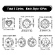 Sunnyclue 50 pz 5 ciondoli in lega stile tibetano FIND-SC0005-14-2
