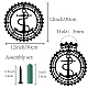 Décorations de pendentif en fer HJEW-WH0013-034-2