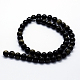 Chapelets de perles en obsidienne dorée naturelle G-I199-14-6mm-2