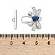 Латунные застежки-молнии из прозрачного кубического циркония KK-K391-20P-4