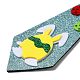 Пасхальная тема кролик яйцо блестки фетровый галстук AJEW-C030-01D-3