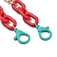 Collares de cadena de aluminio y acrílico personalizados X-NJEW-JN02911-02-3