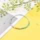 Bracelets de perles de nylon tressés réglables BJEW-JB05593-01-5