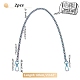 PandaHall Elite 2Pcs Zinc Alloy Curb Chain Bag Handles FIND-PH0009-82B-2