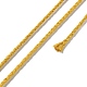 Cordón trenzado de poliéster de 20m para hacer joyas. OCOR-G015-04A-17-1