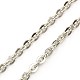 304 Stainless Steel Necklaces Women Cable Chain Necklaces NJEW-C079-01B-2