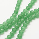 Chapelets de perles de jade blanche naturelle G-G735-42-8mm-1-2