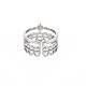 304 anillo de puño abierto de estrella de acero inoxidable para mujer RJEW-S405-151P-2