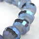 Brins de perles de verre électrolytiques ronds à facettes (96 facettes) X-EGLA-S130-10mm-02-2