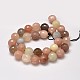 Grade AA Natural Multi-Moonstone Faceted Round Beads Strands G-M296-07-6mm-2