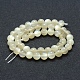 Chapelets de perles en pierre de lune naturelle G-P342-02A-8mm-AB+-2