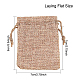 BENECREAT 25PCS Burlap Bags with Drawstring Gift Bags Jewelry Pouch for Wedding Party Treat and DIY Craft - 3.5 x 2.8 Inch ABAG-BC0001-05A-9x7-4