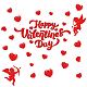 Valentine's Day PVC Wall Stickers DIY-WH0228-1044-1