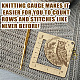 Wooden Square Frame Crochet Ruler DIY-WH0536-007-4