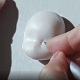 アルミカービングナイフ  粘土彫刻道具  粘土陶器彫刻器具用  銀  14.8x0.8cm AJEW-F055-04A-3