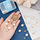 CHGCRAFT 16Pcs 4 Style Pearl Charms Natural Cultured Freshwater Pearl Pendants Link Charms with Brass Beads and Copper Wire for DIY Earring Bracelet Jewelry Making FIND-CA0004-15-3