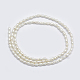 Fili di perle di perle d'acqua dolce coltivate naturali PEAR-F007-83-2