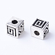 Tibetan Style Alloy Spacer Beads TIBE-Q063-77AS-NR-1