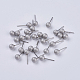 Boucles d'oreilles boule de goujons en acier inoxydable STAS-E144-335MP-1