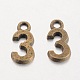 Num.3 Tibetan Style Alloy Charm Pendants PALLOY-K111-03AB-NR-1