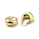 Rack Plating Brass Chunky Hoop Earrings for Women EJEW-G288-35B-G-2