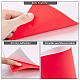 Benecreat 10 pz foglio di schiuma con retro autoadesivo rosso antiscivolo tappetino in schiuma eva con supporto adesivo per porte di mobili 30x21x0.1 cm AJEW-BC0005-62A-C-2