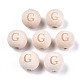 Unvollendete europäische Perlen aus Naturholz WOOD-S045-143A-01G-1