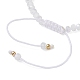 4 pièces 4 styles verre et laiton lune et étoile ensemble de bracelets de perles tressées BJEW-JB09640-5