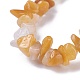 Natürliche topaz jade perlen stretch armbänder BJEW-JB04152-02-2