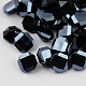 2-Hoyo botones de octágono de acrílico Diamante de imitación de Taiwán BUTT-F016-13mm-18-1